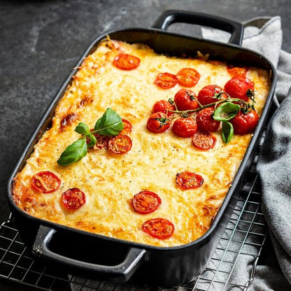 Alva Nori Enameled Cast Iron Roasting Pan - 12x8 Inch, PFAS-Free, Oven & Induction Safe, Easy to Clean