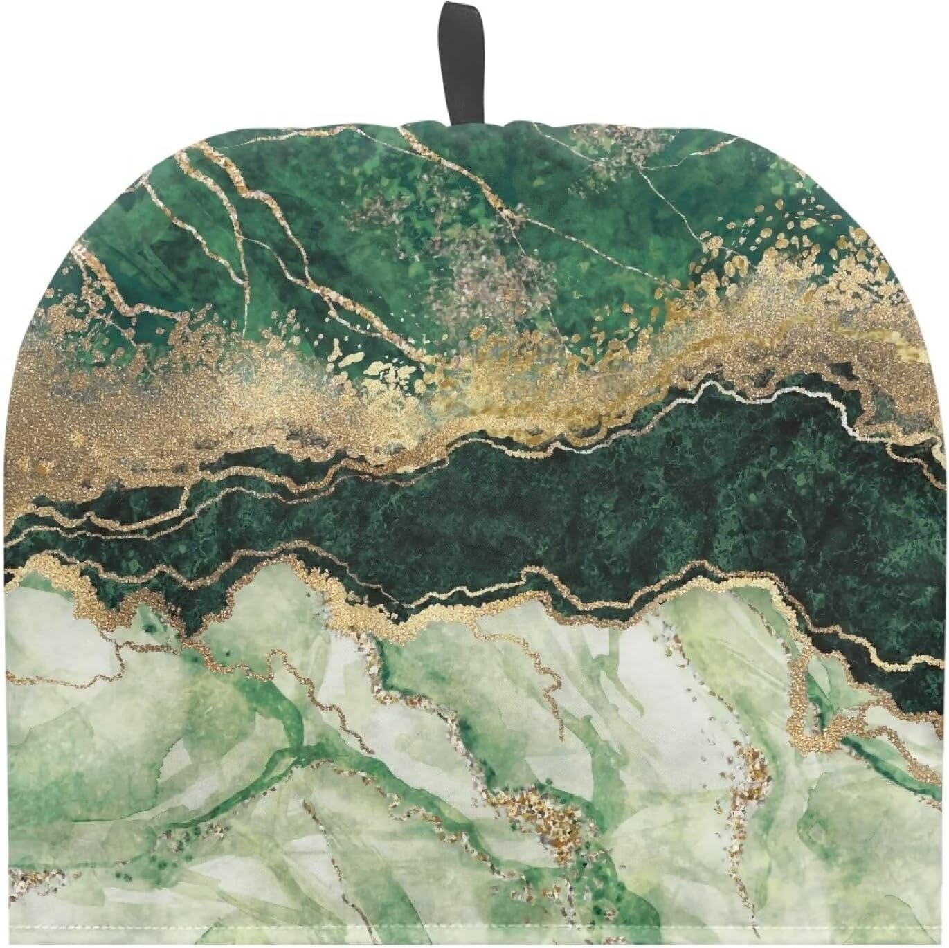 Teapot Cover Keep Warm, Large Double Insulated Tea Cozy, Fits Most Teapots, Kitchen Breakfast Warmer, Green Marble