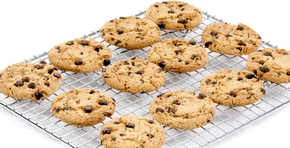 Update International Heavy-Duty 1/4 Size Cooling Rack, Commercial Grade, Oven-Safe, Chrome, Set of 2