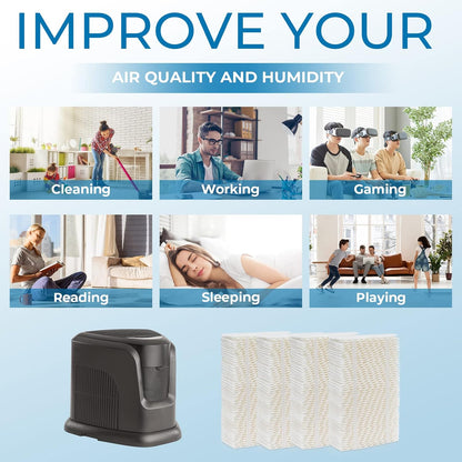 Pokin Humidifier Filter HDC411 for AIRCARE Essick Air, Replacement Wicking Filter (Upgraded Version) 4 Pack