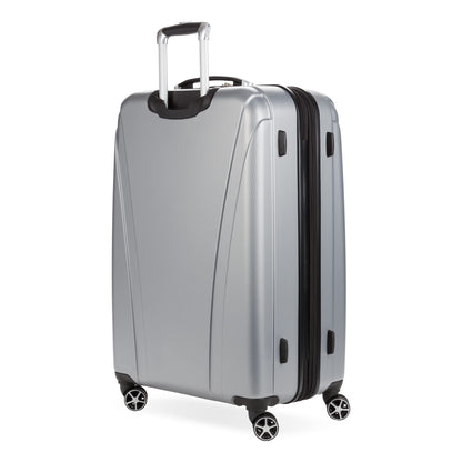 SwissGear 7585 Hardside Expandable Luggage with Spinner Wheels, Silver, 3-Piece Set (19/23/27)