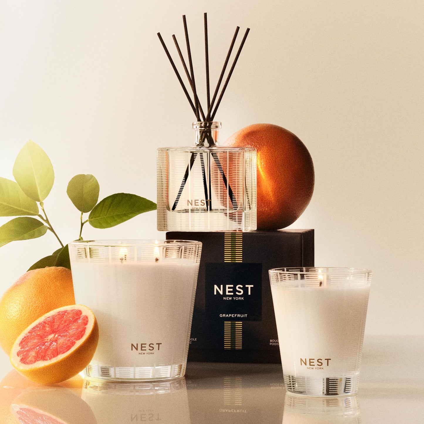 NEST New York Reed Diffuser Liquid Refill, Sicilian Tangerine - 5.9 fl oz - Fragrance for Up to 90 Days - Flame Free