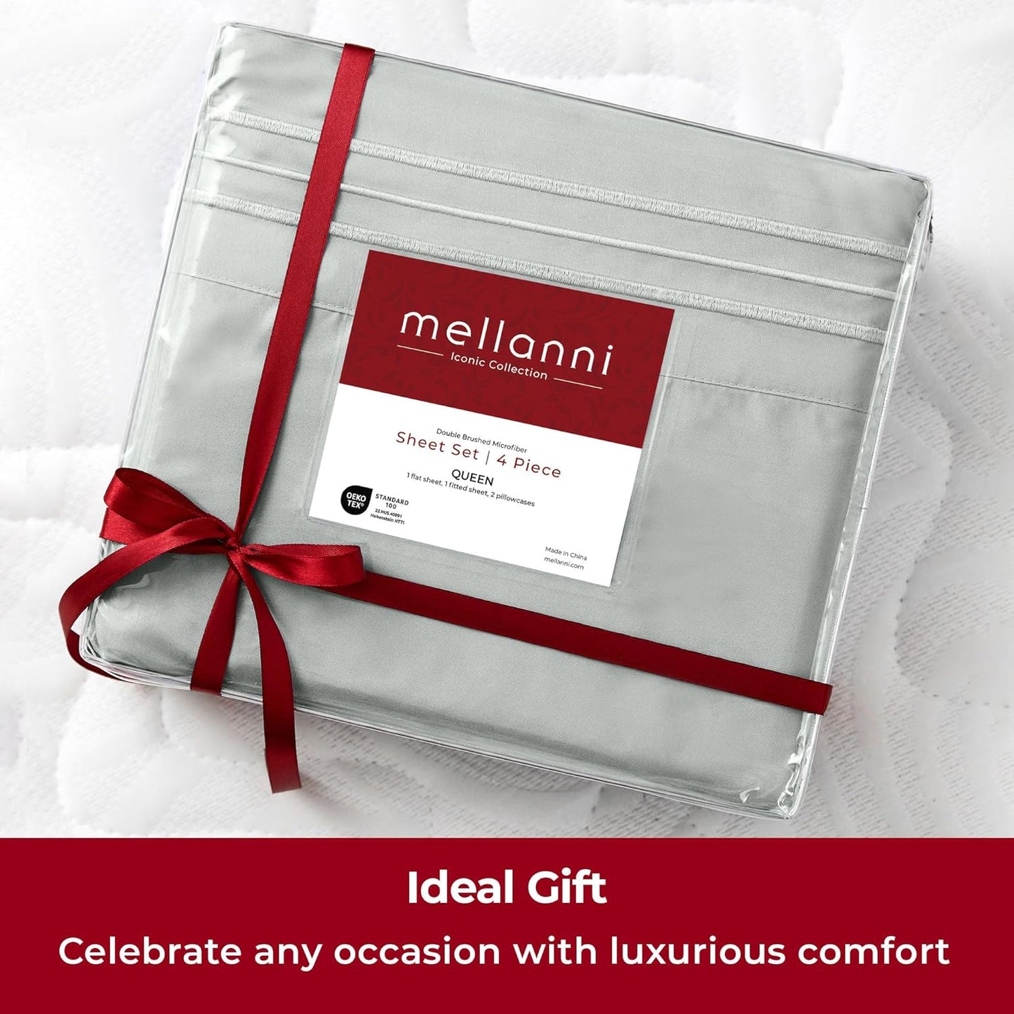 Mellanni Extra Deep Full Sheets - Hotel Luxury, Ultra Soft Cooling Bedding - Wrinkle & Stain Resistant (Full, Spa Mint)
