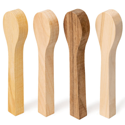 BeaverCraft Wood Carving Spoon Blank BB2 - Unfinished Wood Spoon Carving Kit - Wooden Blank, Basswood Blocks for Whittling