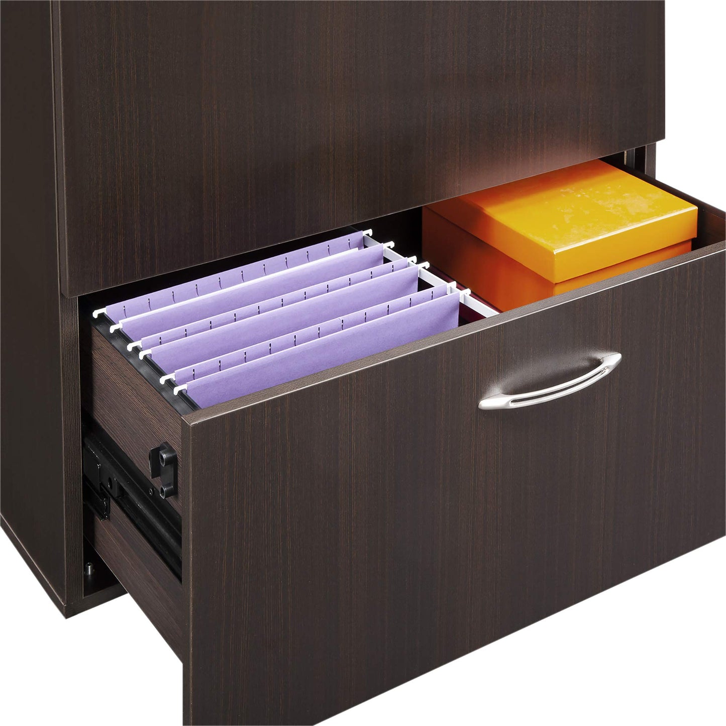 Mayline AFLF36LDC Aberdeen Series Freestanding Lateral File 36w x 24d x 29½h Mocha