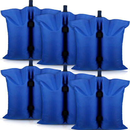 Woanger Extra Large Canopy Weights, 112 Lbs Heavy Duty Sand Bags for Pop Up Tent, 6 Pcs (Blue)