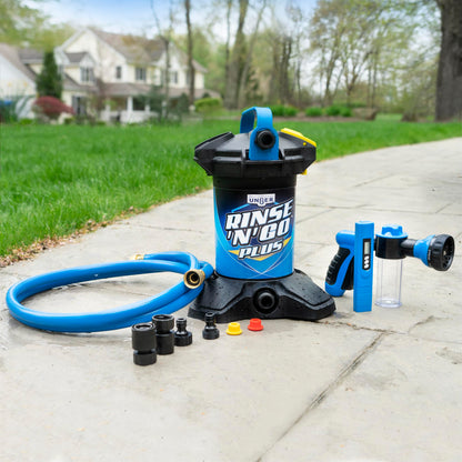 Unger Professional Rinse ‘n’ Go Spotless Car Washing System with Deionization Filter, Auto Cleaning Supplies for Deionized Water with Streak-Free Results, Great for Boats, Cars, RVs, and Solar Panels