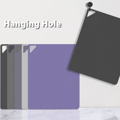 WK Flexible Plastic Cutting Boards for Kitchen, Cutting Board Mats Set of 5, Nonslip Cutting Board for Meat, Thin Cutting Sheets with Hole, Dishwasher Safe, BPA Free, 14.5x11.5"