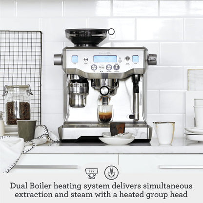 Breville Oracle Espresso Machine BES980XL, Brushed Stainless Steel