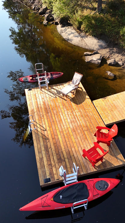 Golden Boat Lifts Kayak Launch, 3-7 Step Aluminum Dock System (3-Step Standard)