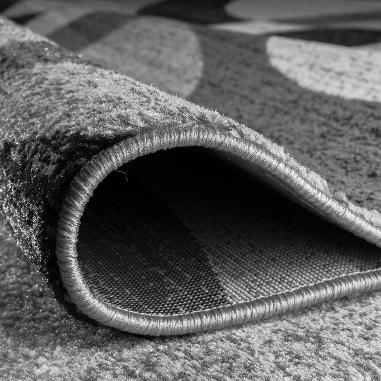 Rugshop Contemporary Abstract Circles Perfect for high Traffic Areas of Your Living Room,Bedroom,Home Office,Kitchen Area Rug 10' x 14' Gray