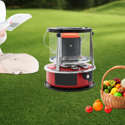 Portable Kerosene Heater 8000 BTU, Indoor Outdoor Space Heater with Adjustable Height 13-18 Inches, 1.37 Gallon Fuel Capacity for Garage Camping Emergency Heating