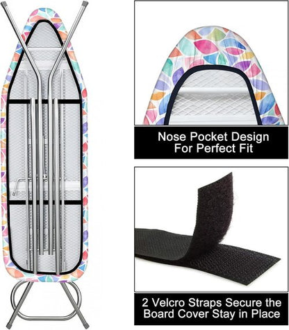 Ironing Board Cover - Heavy Duty Non-Slip Replacement with Thick Padding | 15"x54" Standard Size
