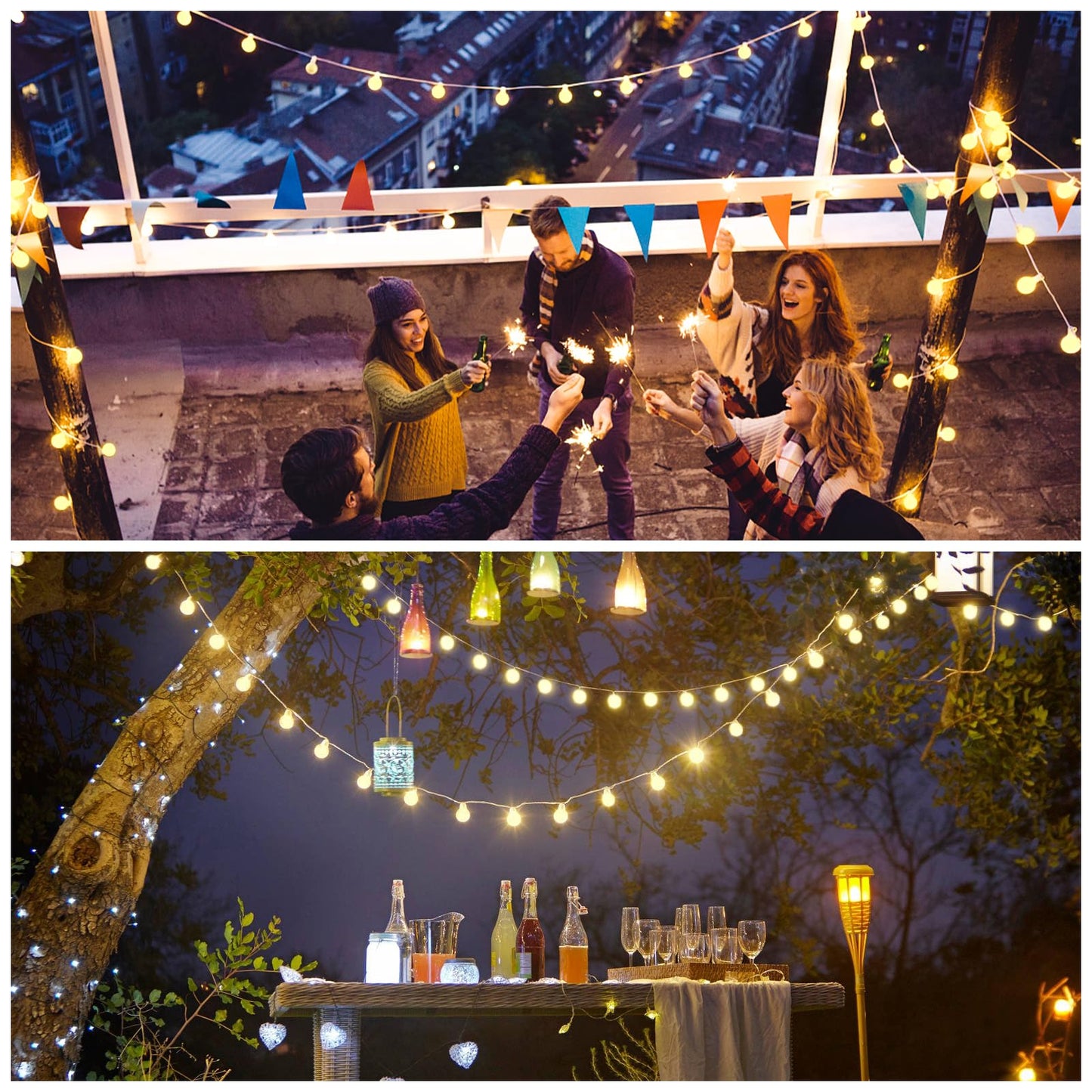 JMEXSUSS 100 LED Connectable Globe String Lights Indoor Bedroom, 33ft Warm White Christmas String Lights Plug in with Remote, 8 Modes Hanging Fairy Lights Outdoor for Room Classroom Dorm Party Decor