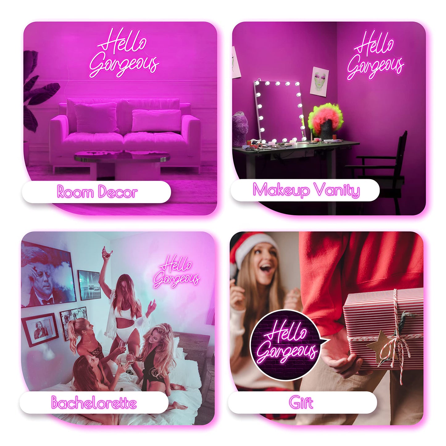 You're Like Really Pretty Neon Sign, Pink Neon Sign for Wall Decor | You're Like Really Pretty Sign for Girls Bedroom, Party, Salon - Best Gifts for Birthday, Christmas
