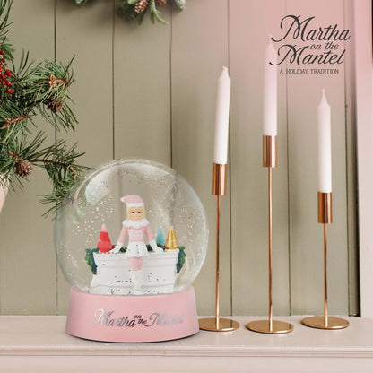Martha Stewart Snow Globe Christmas - Martha on The Mantel Christmas Decor, Funny Collectible, Secret Santa Collectible, Snowglobes