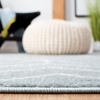 SAFAVIEH Adirondack Collection Area Rug - 10' x 14', Blue & Ivory, Modern Geometric Design, Non-Shedding & Easy Care, Ideal for High Traffic Areas in Living Room, Bedroom (ADR241M)