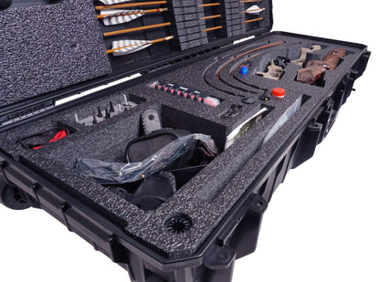 Case Club Waterproof Recurve Bow Case with Included Waterproof Accessory Box x2 (Recurve Bow)