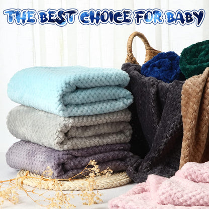Peryiter Baby Fuzzy Blankets - Soft Toddler Throw Blankets for Crib & Stroller | 30 x 40 Inch, Vivid Colors
