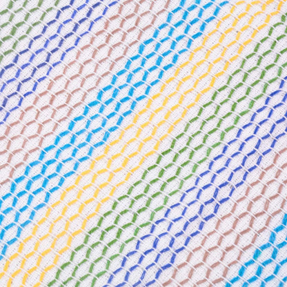 Kitchen Dish Cloths 100% Cotton Tea Towels, Soft and Absorbent, Machine Washable Set of 8 Multi Colors