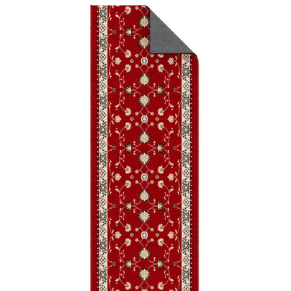 Ottomanson Aisle Runner Rug 2'7" x 50' – Soft Non-Slip Rug, Low Pile Carpet for Hallways, Events, Churches & Extra-Long Indoor Spaces, Mahal Red