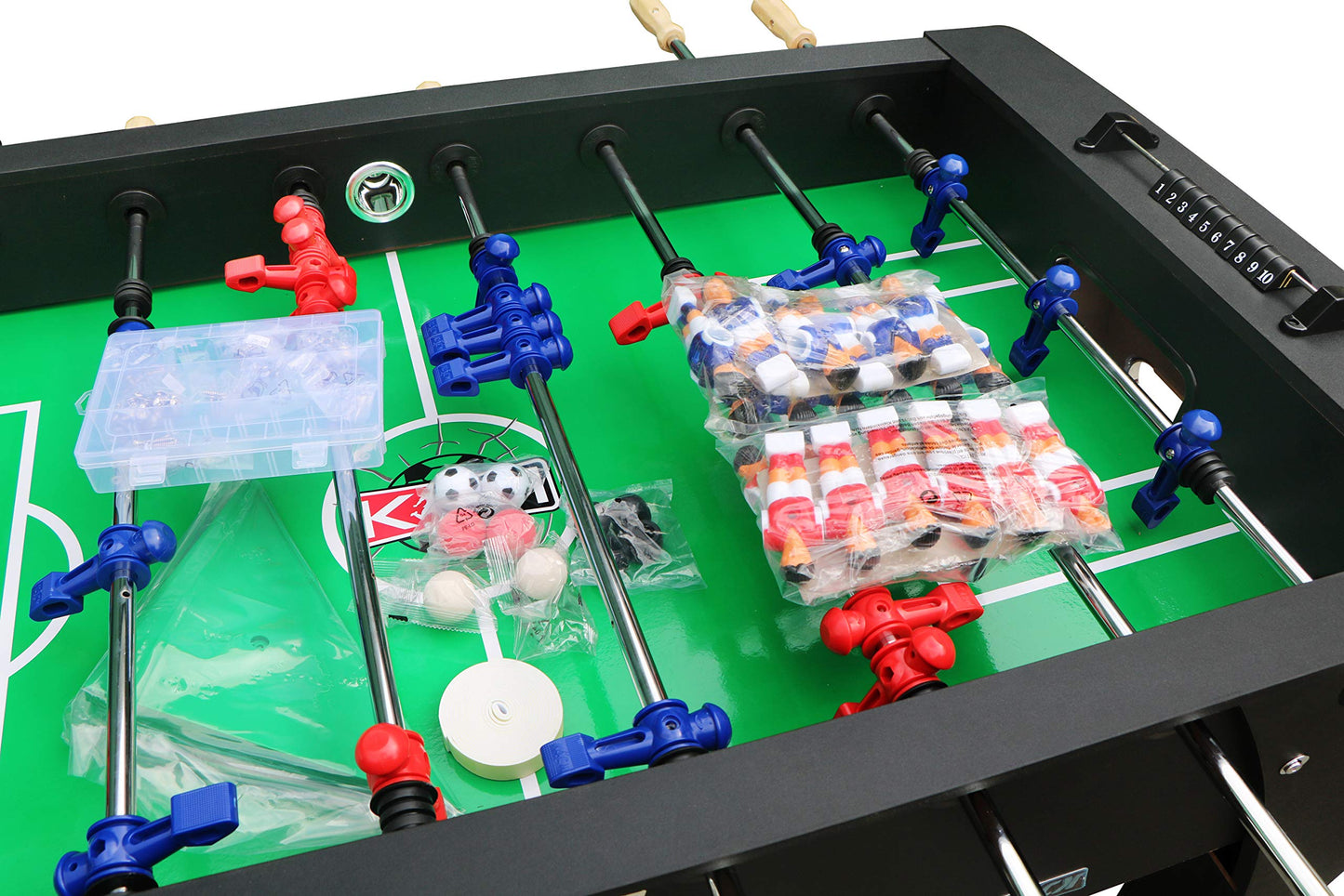 KICK Legend 55" Foosball Table (Black) – Professional Full-Size Indoor Game Table