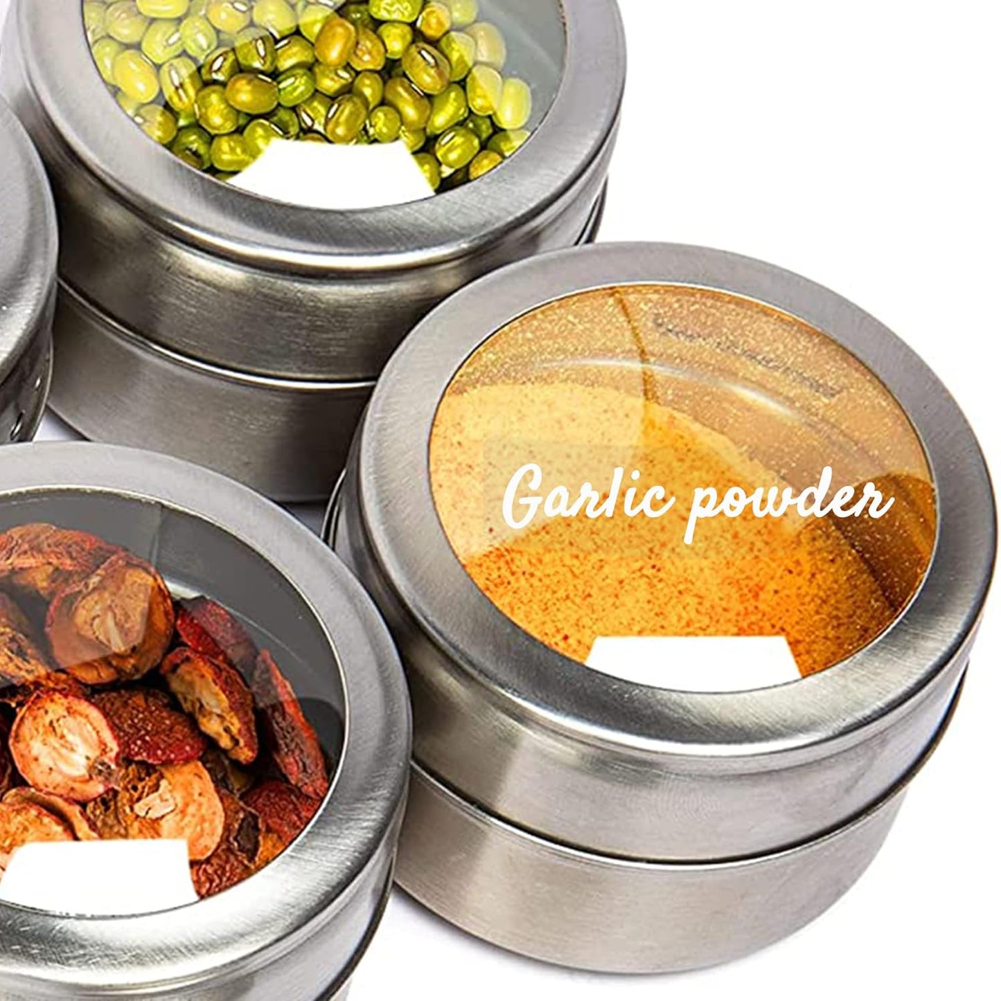 Clear Spice Jar Labels, Preprinted Waterproof Stickers for Organizing Kitchen and Pantry Herbs