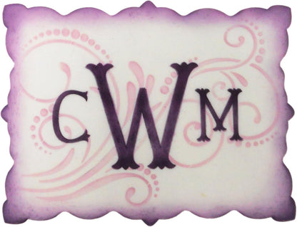 Designer Stencils C480 Five Scroll Cake Stencil Set, Beige/Semi-Transparent