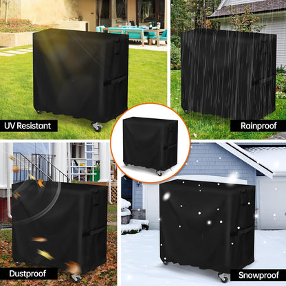 Isamant Cover,36 Inch 36 21 33 Inch Prep Grill Table Waterproof Outdoor Wicker Storage Cabinet Cover,Patio Bar Cart