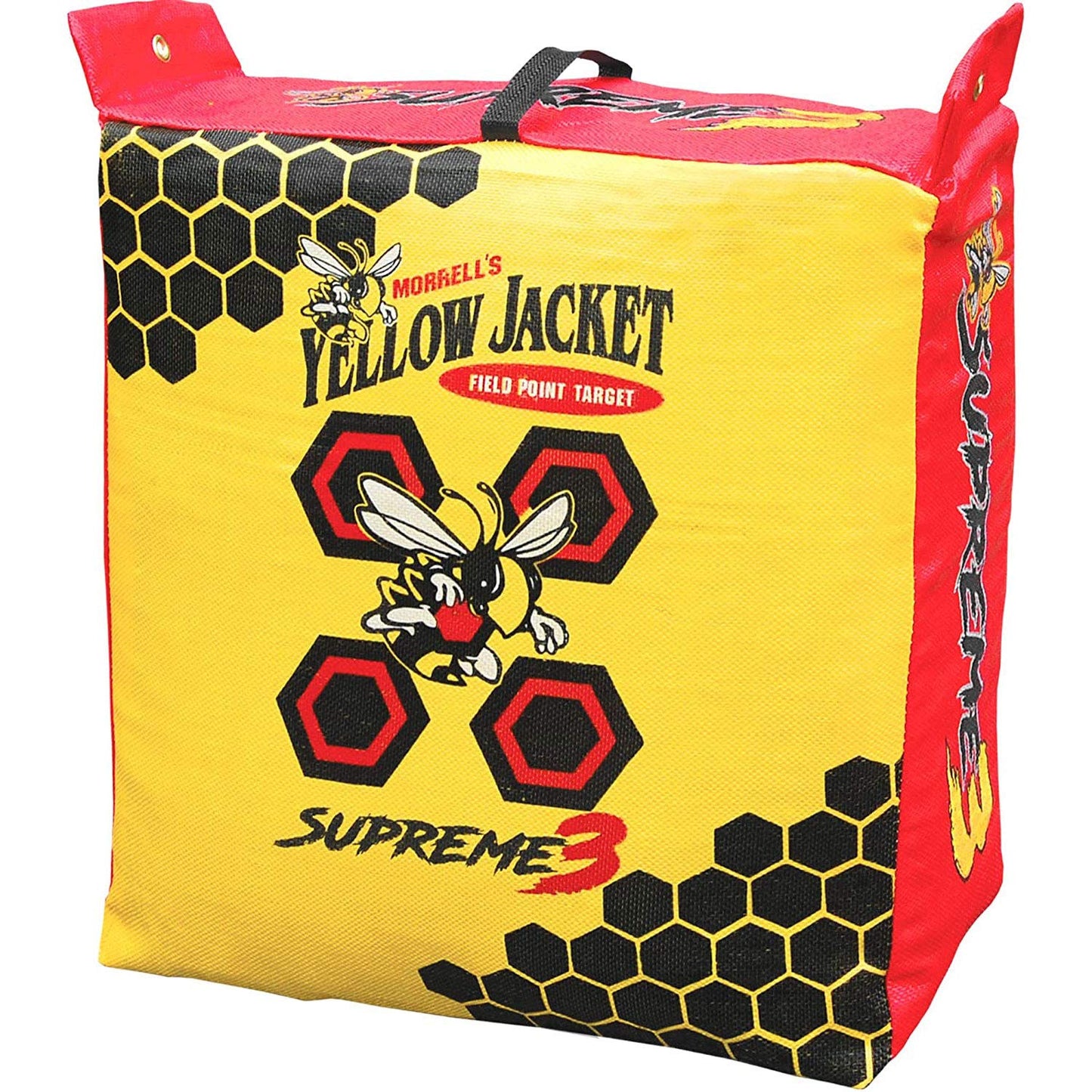 Morrell Yellow Jacket 3 Pack Supreme 3 Archery Bag Target 23"x12" Professional General, Weatherproof, 54 Layers, Dual-Side Shooting, MLDD Construction