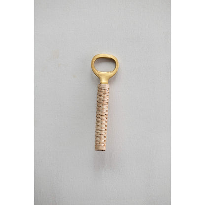 Creative Co-op Brass Handle Bottle Opener (DF3548)