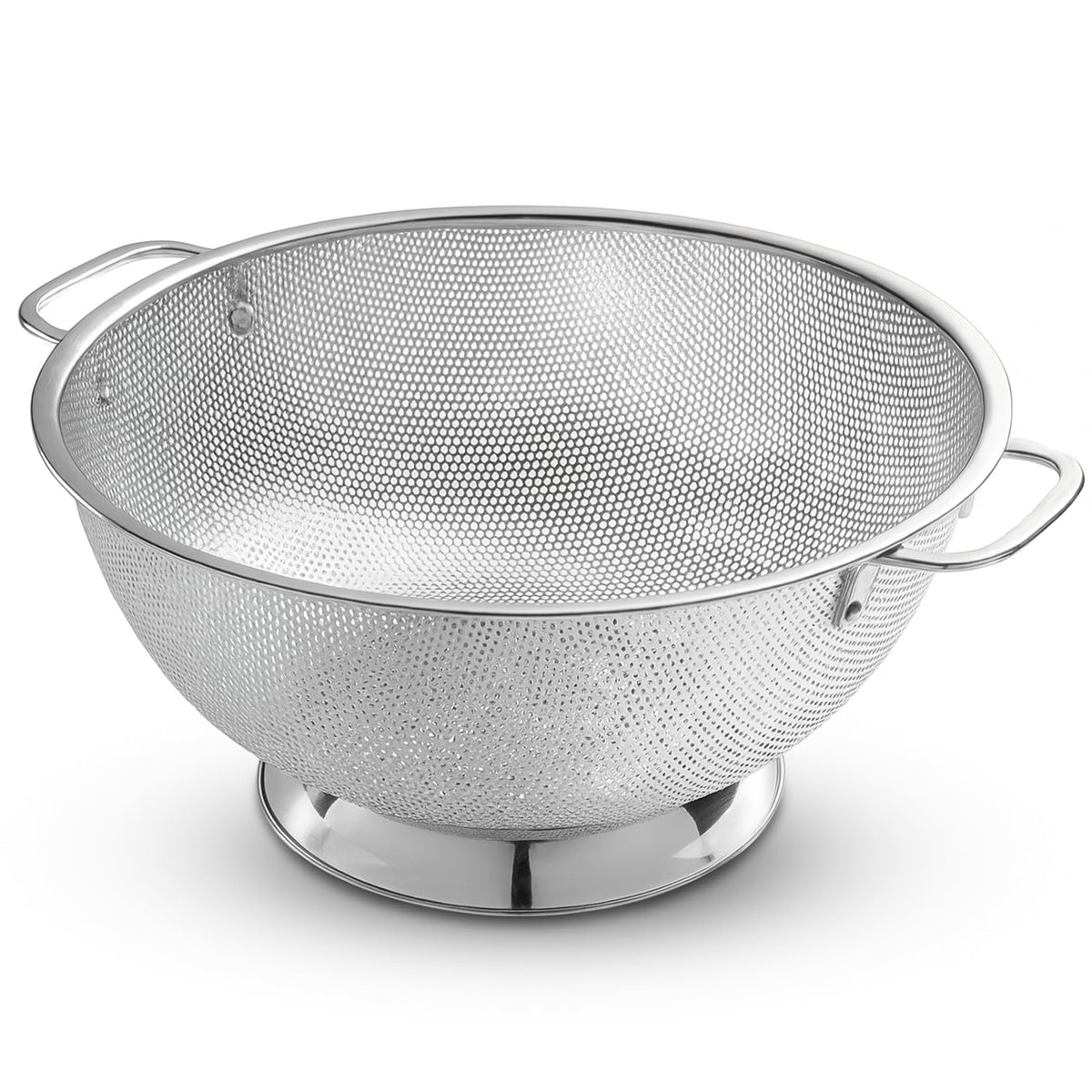 Bellemain Colander for Kitchen – 5 Qt Stainless Steel Strainer with Handle - 18/8 Pasta Strainer Bowl for Pasta, Spaghetti, Vegetables, Fruit, and Pot Draining - Stainless Steel Colander