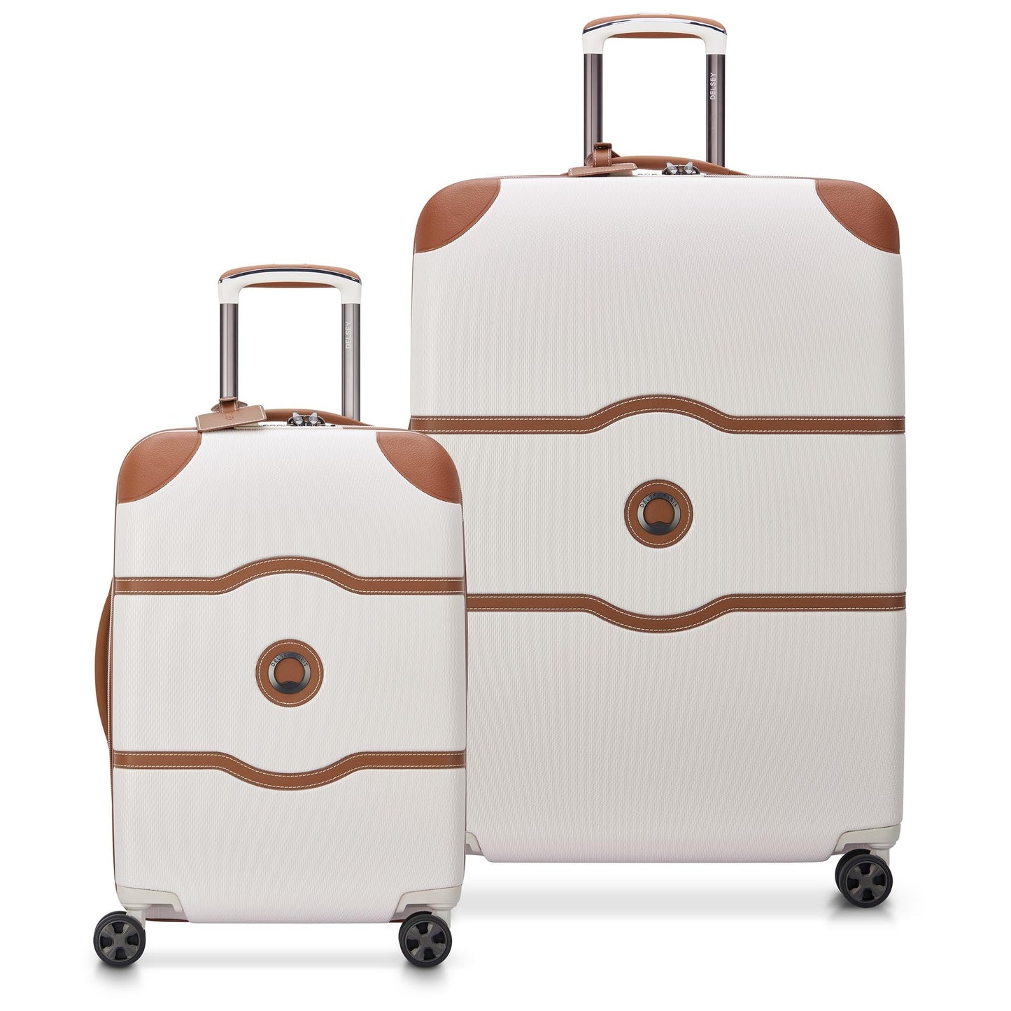 DELSEY PARIS Chatelet Air 2.0 Hardside Luggage with Spinner Wheels, Angora, 2 Piece Set, (20/28)