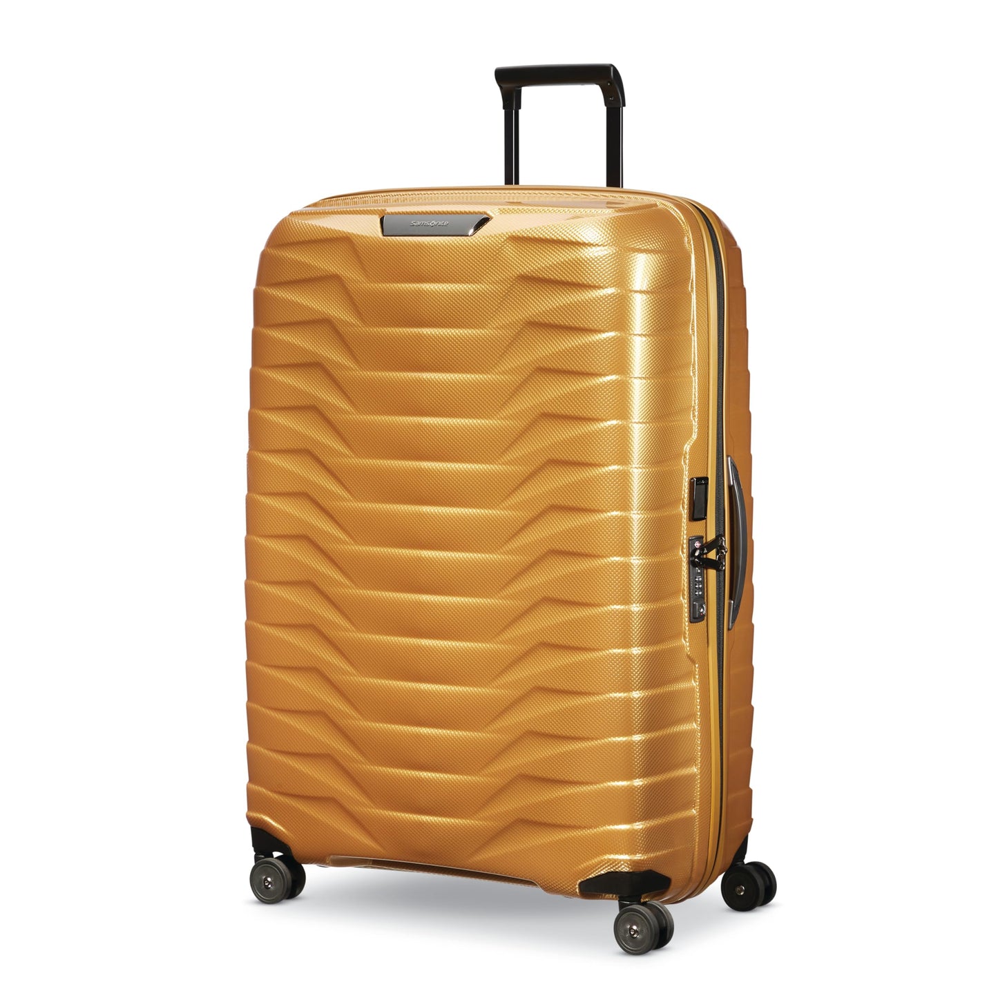 Samsonite Proxis X-Large Hardside Luggage with Dual Spinner Wheels - Innovative Roxkin™ Lightweight Shell With Ultimate Durability- Includes TSA Lock, Ergonomic Telescoping Handle - Honey Gold