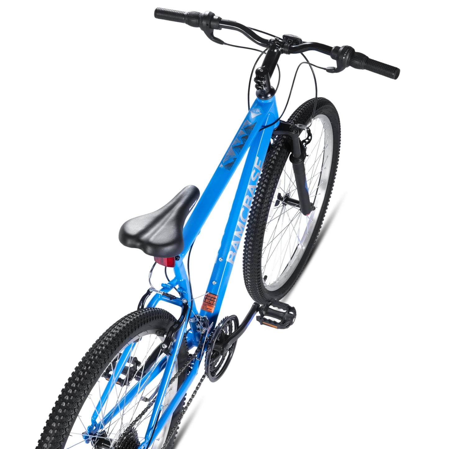 HH HILAND 27 Inch Mountain Bike, Mens Womens MTB with 18 Speeds, High-Tensile Steel Frame, V Brake, Hardtail Bicycle for Adults Blue