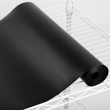 15-in 15" 196" Wide Thick Shelf Liner: Easy Cutting Black Waterproof Pantry Shelves Liner - Multi-Size W x L Small