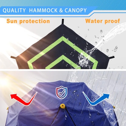 YuAnWe 10 FT Climbing Dome with Canopy and Hammock, Anti-Rust and UV-Resistant Dome Climber with 800LBS Load Capacity, Suitable for Outdoor Indoor Jungle Gym