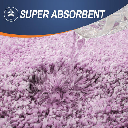 OLANLY Bathroom Runner Rugs - Extra Soft Microfiber Bath Mats | Quick Dry, Washable, 47x24, Pinkish-Purple