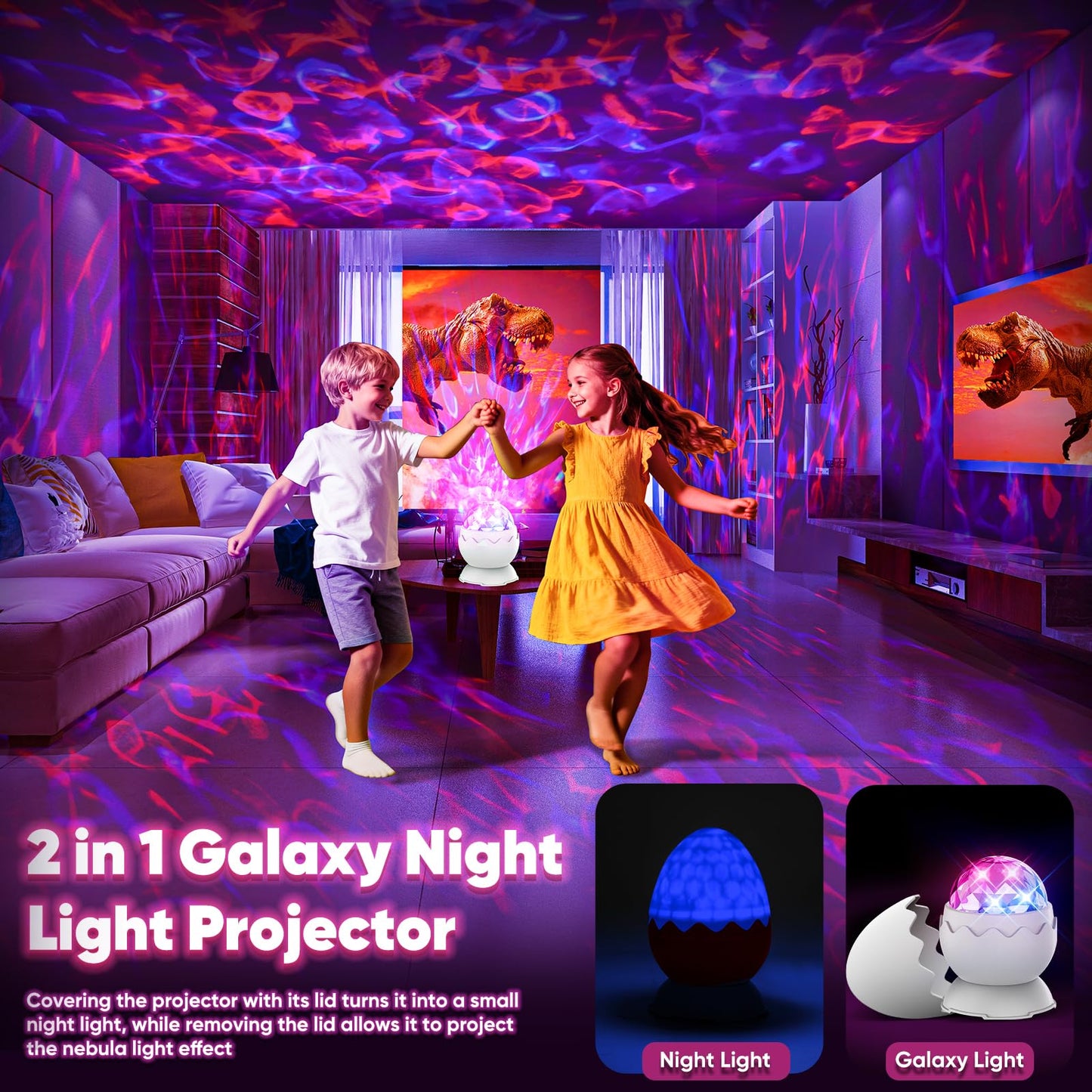 Star Projector, Galaxy Projector for Bedroom, Night Light for Kids, LED Nebula Lighting with Timer and Remote,Gift for Adults, Teens (Proyector de Galaxias para Habitación)