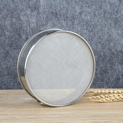 Fine Mesh Flour Sieve, 10" Stainless Steel 60 Mesh Round Sifter for Baking Cake and Bread