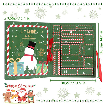 UCANBE Makeup Advent Calendar 2025 - 24-Piece Holiday Gift Set for Women & Teens | Beauty Surprises