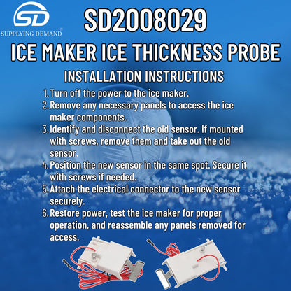 Supplying Demand 2008029 Ice Machine Thickness Sensor - Replaces SY1605WP, QY0424A, JC0495