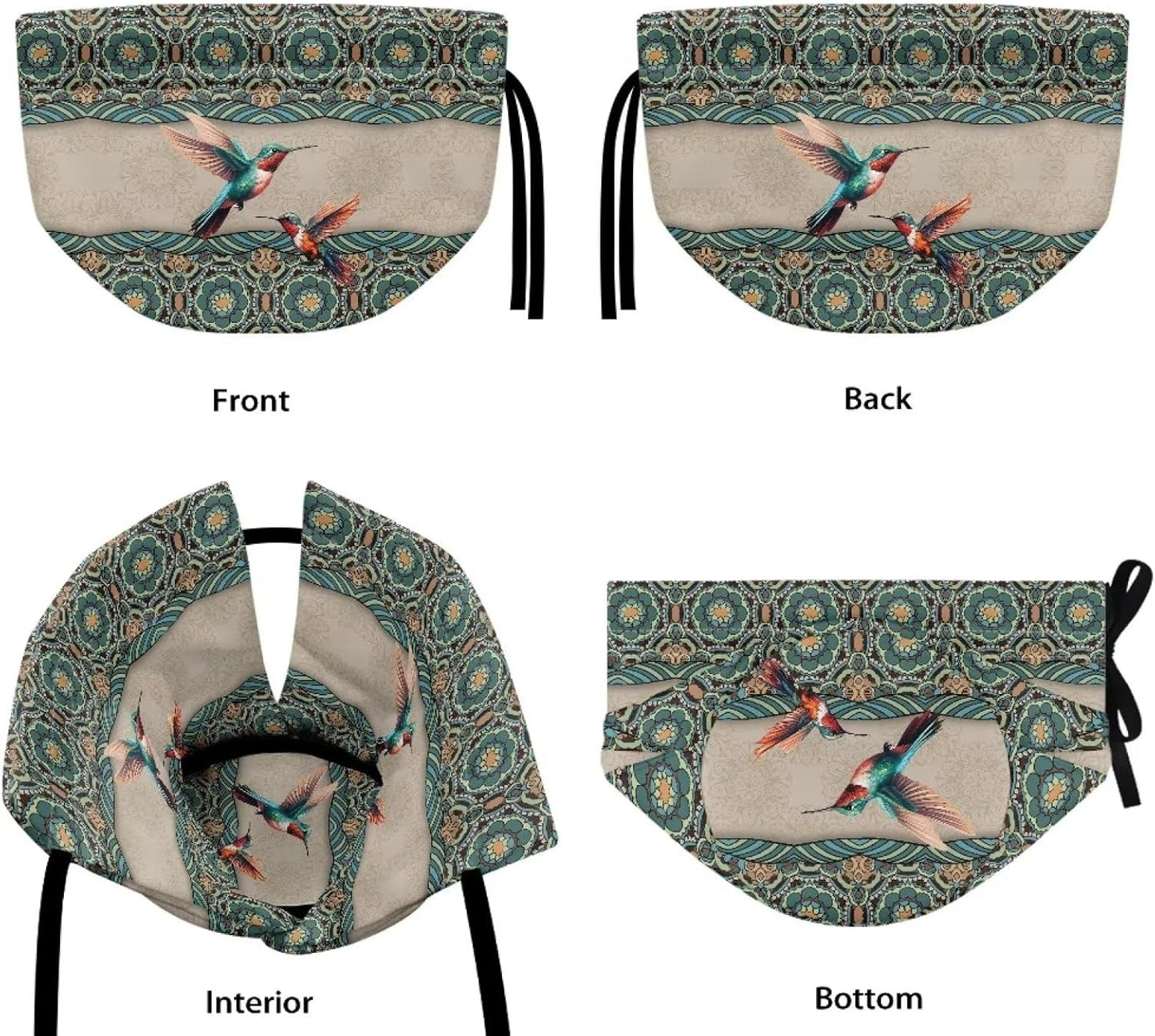 Boho Mandala Hummingbird Pattern Tea Cosy, Insulated Teapot Cover for Home Kitchen