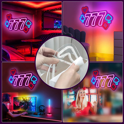 Lady Neon Signs Neon Signs for Wall Decor Pink White LED Light Sign for Preppy Room Decor Light Up Sign for Birthday Party Decoration USB Powered