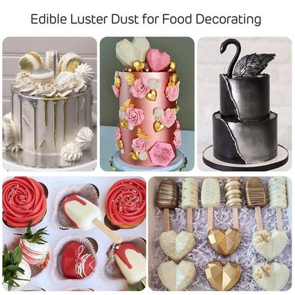 Cherrysea Red Edible Luster Dust - Tasteless Food Grade Cake Dusting Powder | 10 Grams for Baking