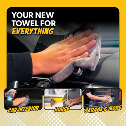 Chemical Guys Microfiber Towels for Cars Microfiber Cleaning Cloth Multi Color Drying Towels Car Detailing for Wash Interior and Glass, 14 x 12 Inch - 6 Pack