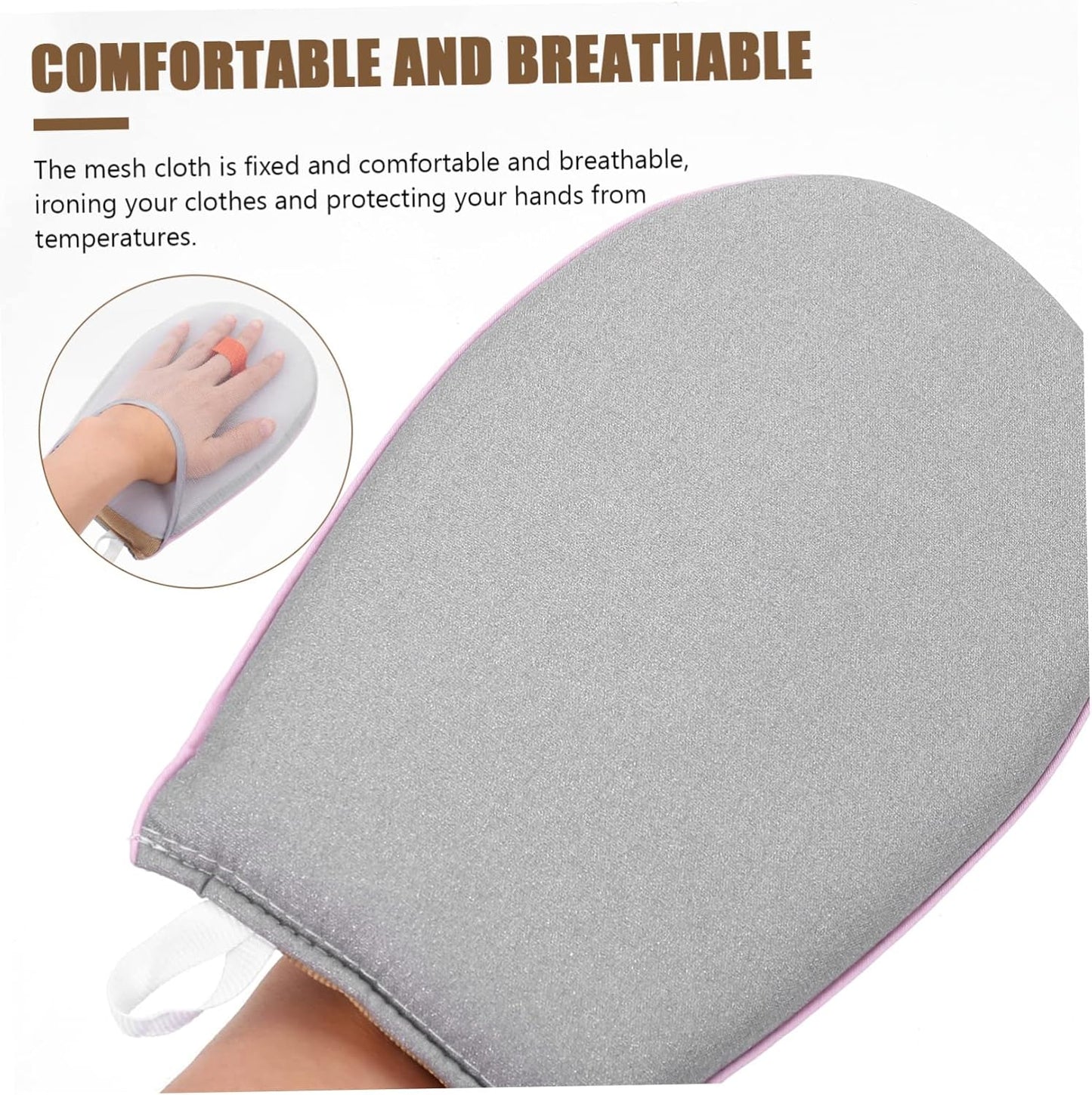 Zerodeko Mini Steamer Sponge Pad for Clothes, Garment Steamer Mitt, Shirt Steamer, Ironing Table Mesh Ironing Board.