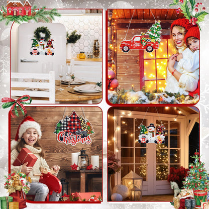 Cinnvoice 3 Pcs Christmas Diamond Painting Hanging Sign 5D Christmas Tree Gnome Snowman Diamond Art Wreath Kits for Adults Door Hanger for DIY Crafts Xmas Wall Front Door Decorations