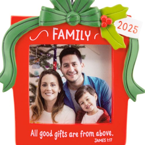 Hallmark Family 2025 Religious Photo Frame Christmas Ornament