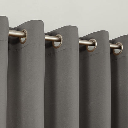 Sun Zero Barrow Grommet Curtain Single Panel, Energy Efficient